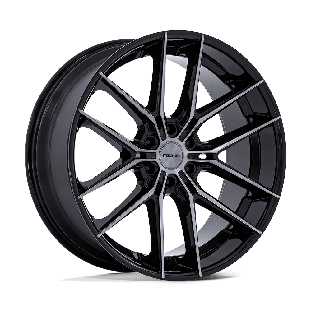 Niche 1PC NC280 PRODIGY 6 GLOSS BLACK DARK TINTED CLEAR - 6X5.5