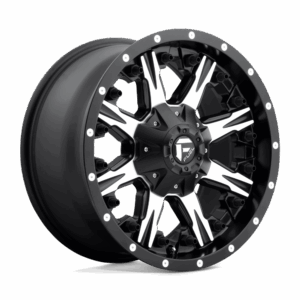 Fuel 1PC FC541 NUTZ MATTE BLACK MACHINED - 8X6.5