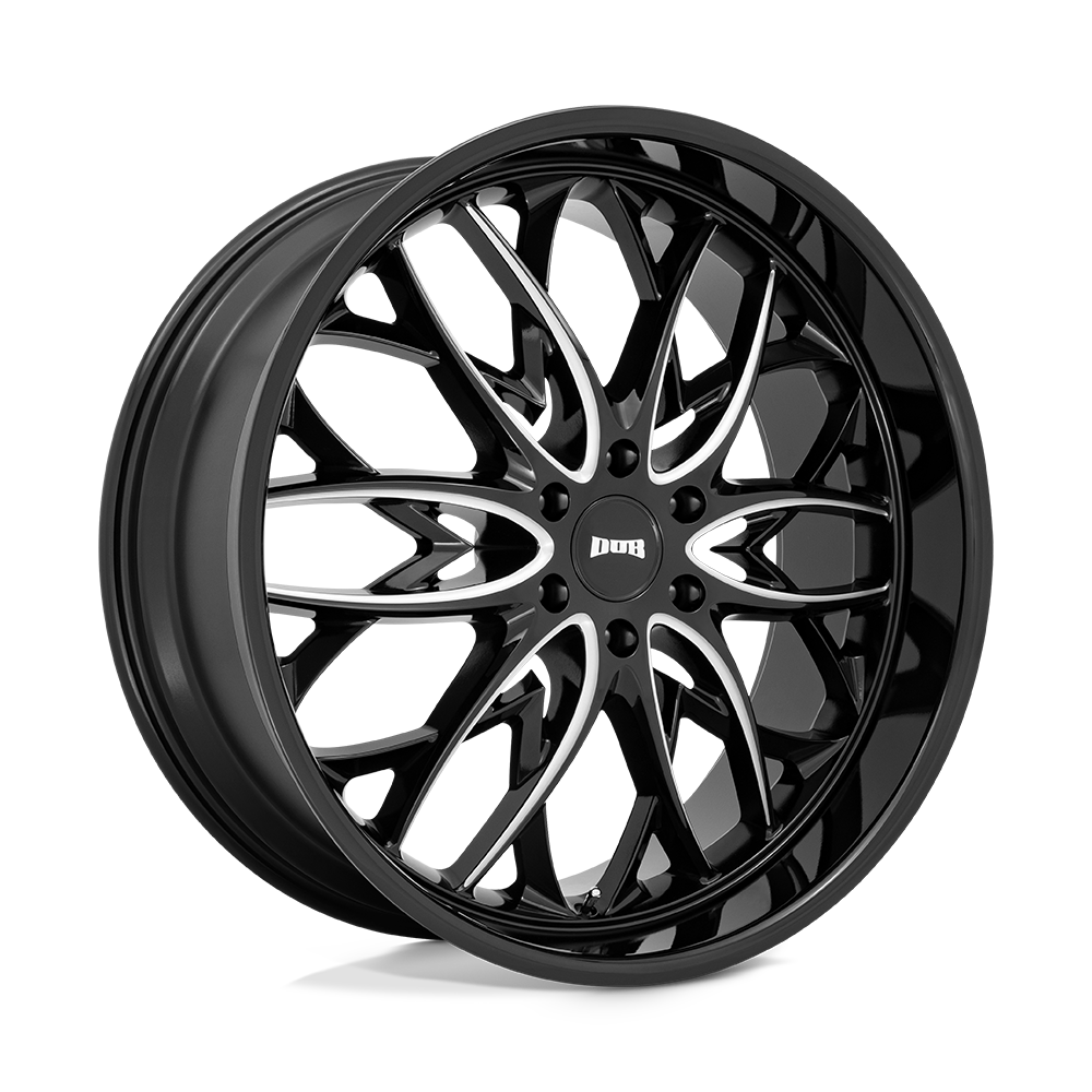DUB 1PC DC263 OG GLOSS BLACK MILLED - 6X135