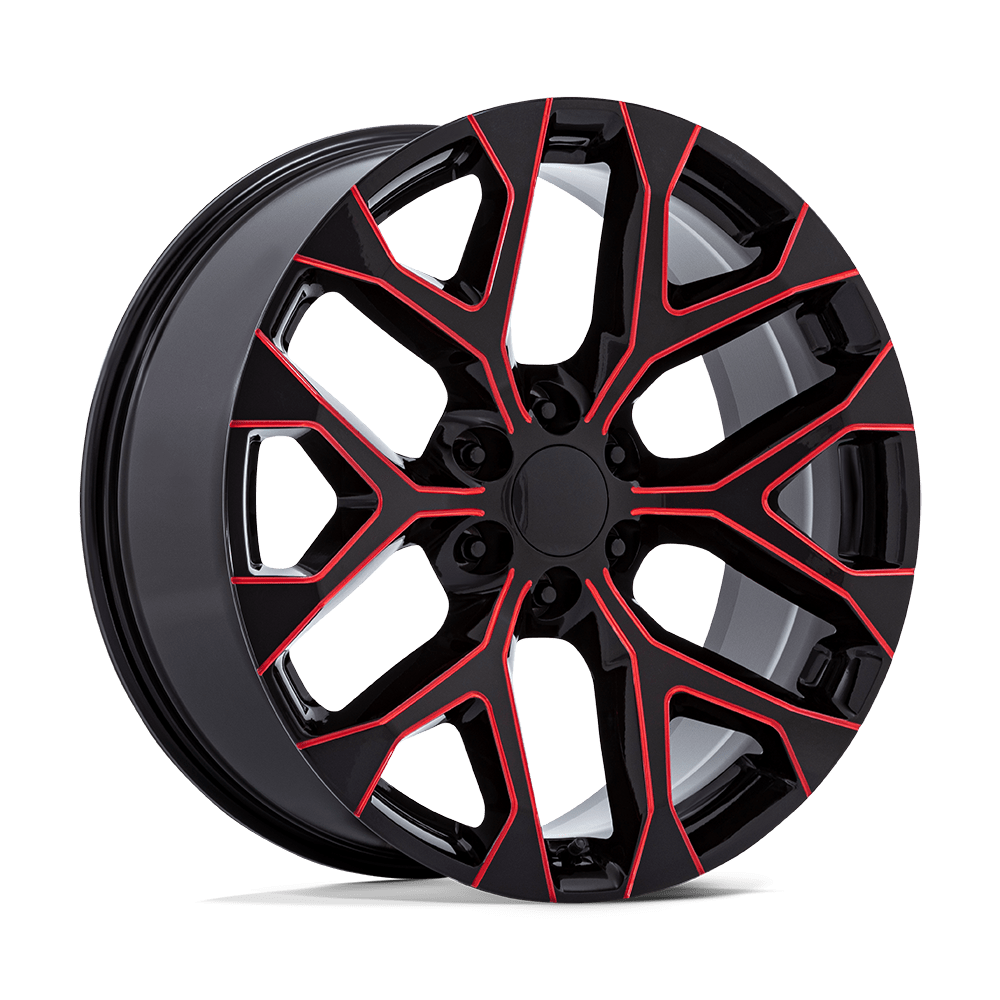 Performance Replicas PR177 PR177 GLOSS BLACK RED MILLED - 6X5.5