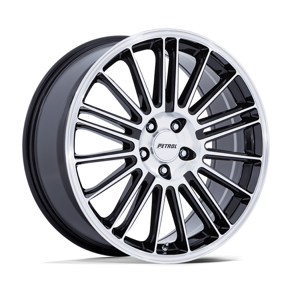 Petrol PE001 P1D GLOSS BLACK WITH MACHINED FACE - 5X110