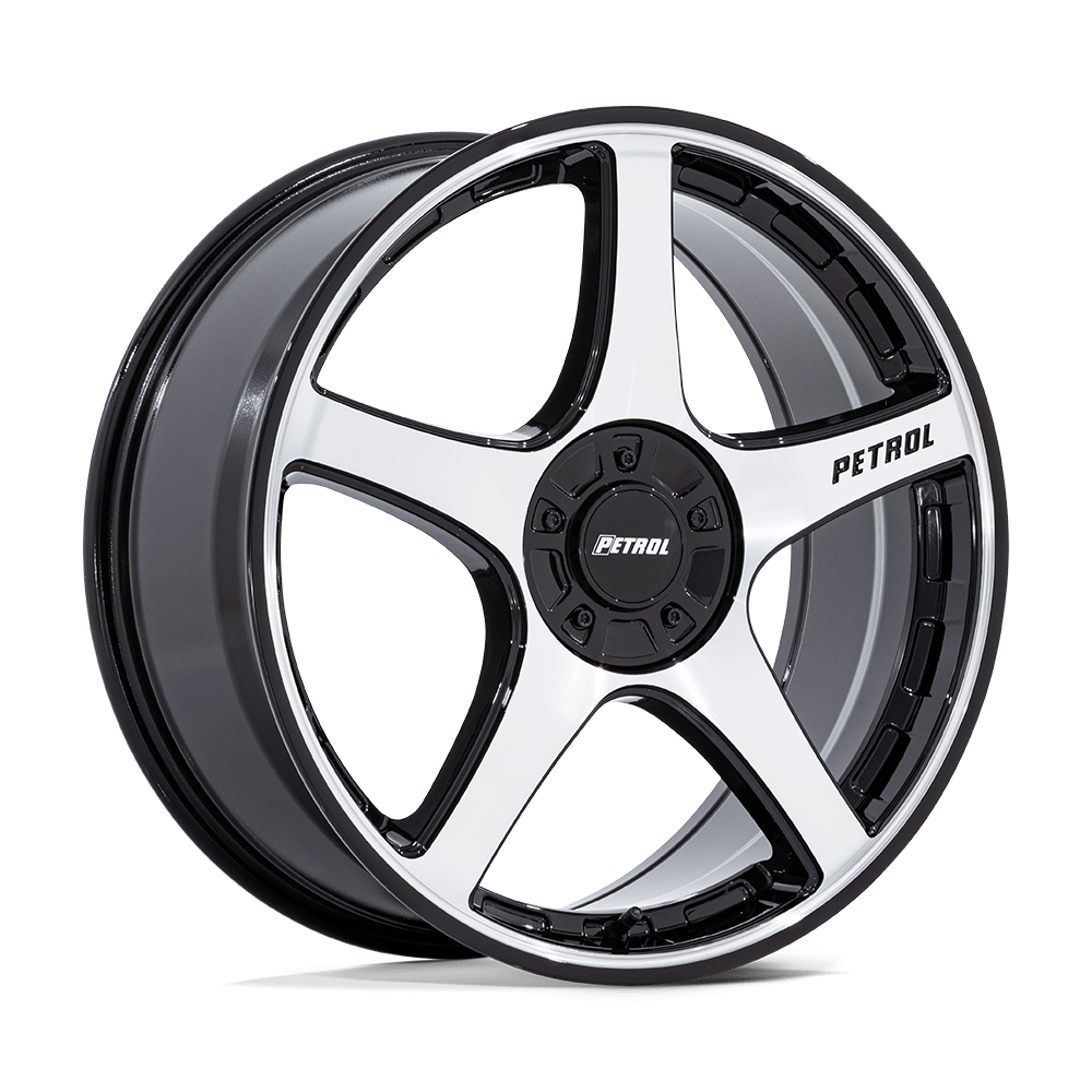 Petrol PE003 P2E GLOSS BLACK W/ MACHINED FACE - 5X4.25/4.5