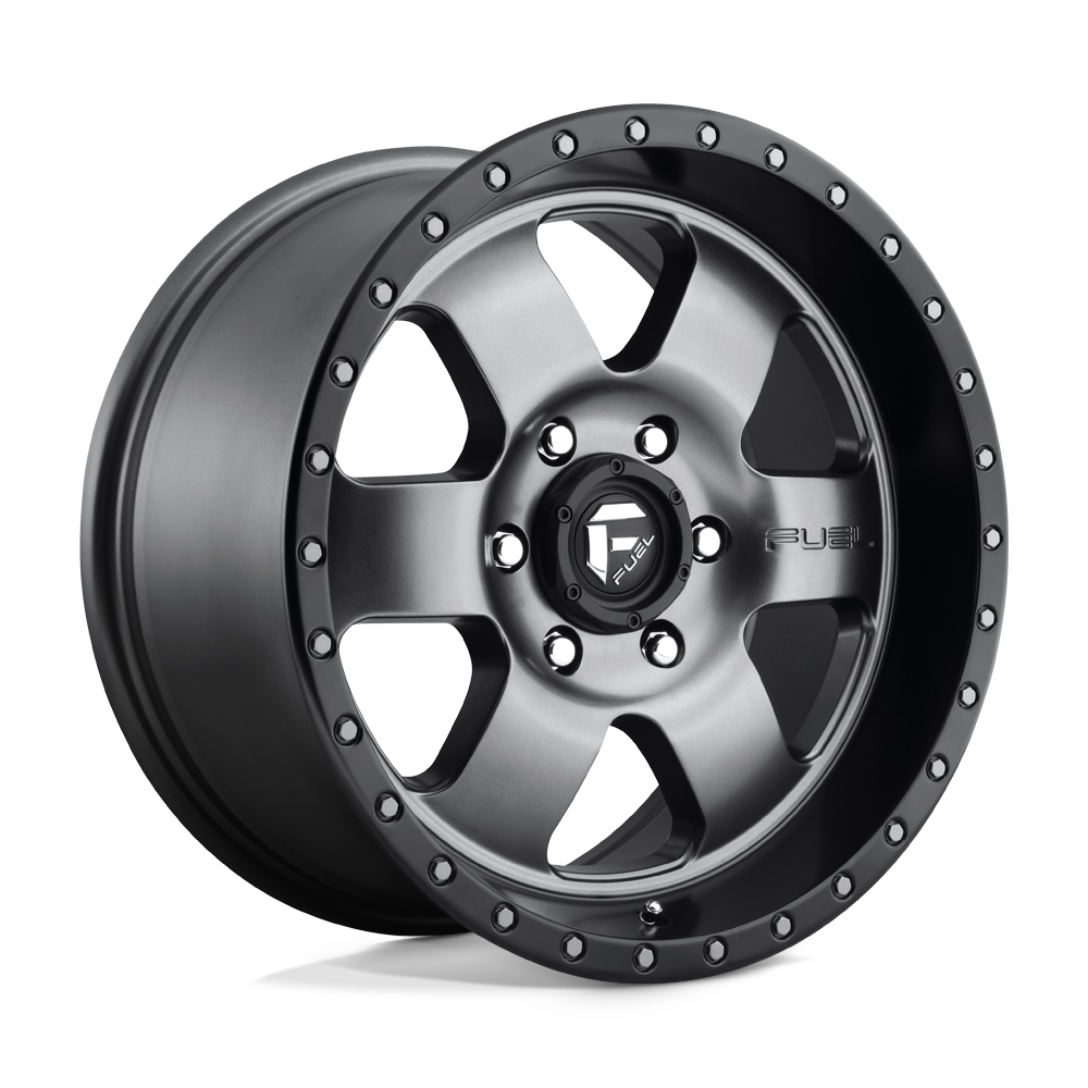 Fuel 1PC FC619 PODIUM MATTE GUN METAL BLACK BEAD RING - 6X135
