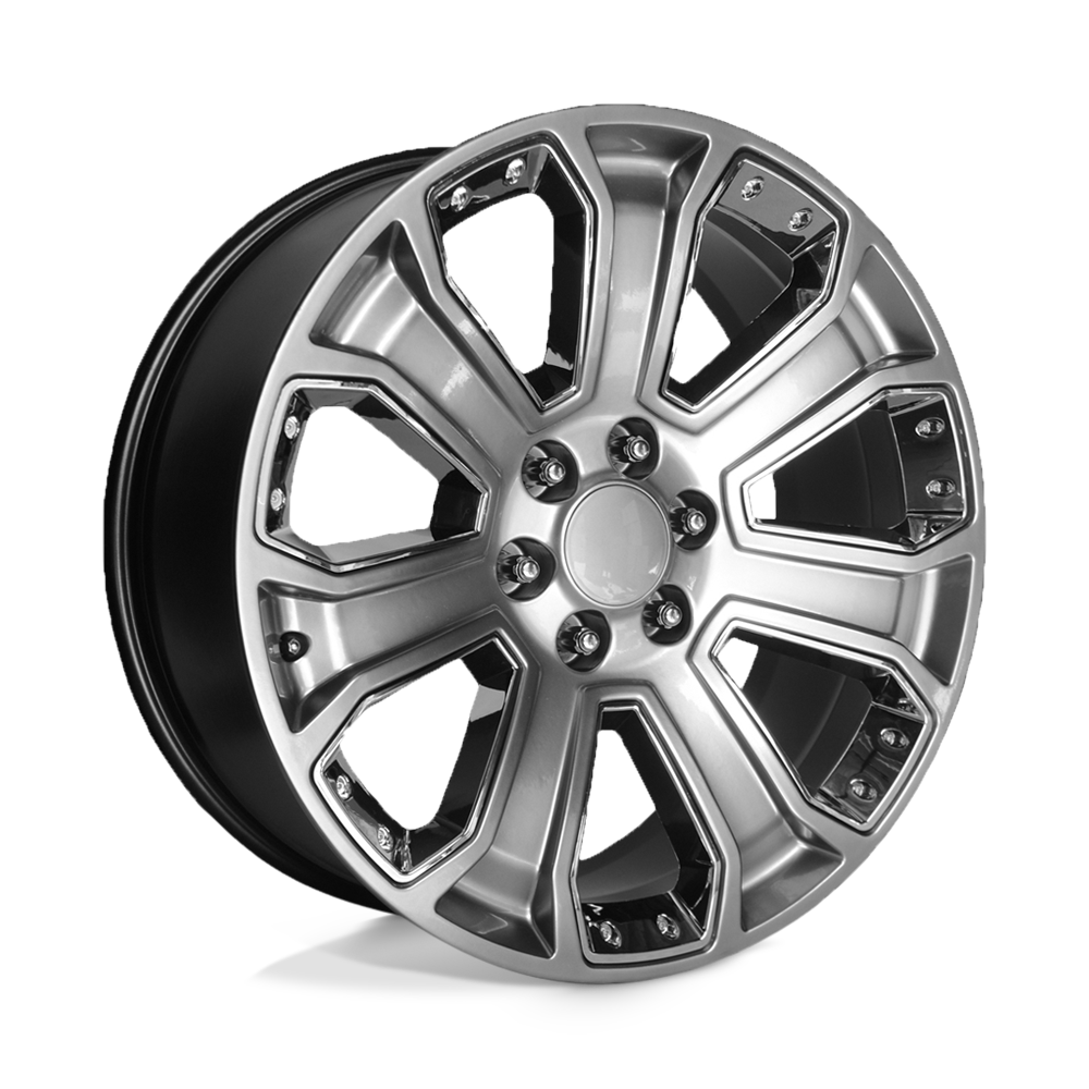 Performance Replicas PR113 PR113 HYPER SILVER DARK WITH CHROME ACCENTS - 6X5.5