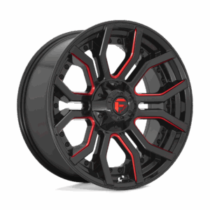 Fuel 1PC FC712 RAGE GLOSS BLACK RED TINTED CLEAR - 8X180