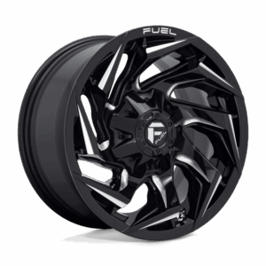 Fuel 1PC FC753 REACTION GLOSS BLACK MILLED - 5X4.5/5.0