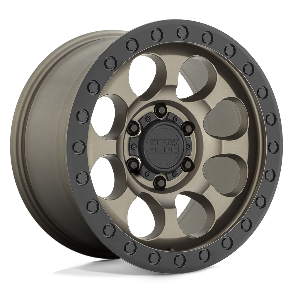 Black Rhino Hard Alloys BRRIT RIOT MATTE BRONZE W/ BLACK RING & BOLTS - 5X5.0