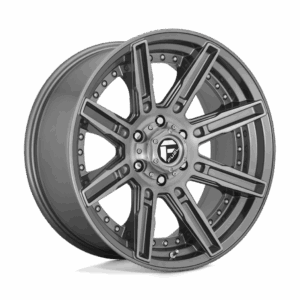 Fuel 1PC FC710 ROGUE BRUSHED GUN METAL TINTED CLEAR - 6X135