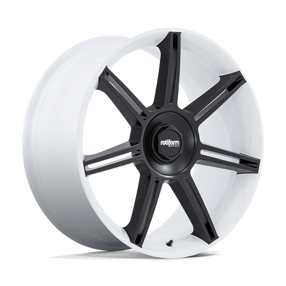 Rotiform RC908 FRA GLOSS WHITE WITH MATTE BLACK SPOKES - 5X130