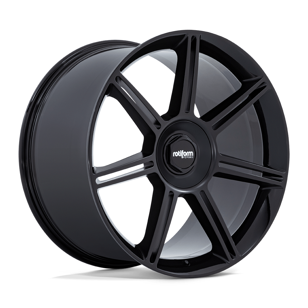 Rotiform RC907 FRA GLOSS BLACK WITH MATTE BLACK SPOKES - 5X130