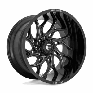 Fuel 1PC FC741 RUNNER GLOSS BLACK MILLED - 6X5.5