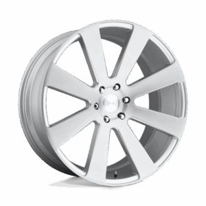 DUB 1PC DC213 8-BALL GLOSS SILVER BRUSHED - 6X5.5