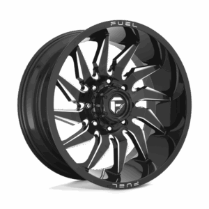 Fuel 1PC FC744 SABER GLOSS BLACK MILLED - 6X135