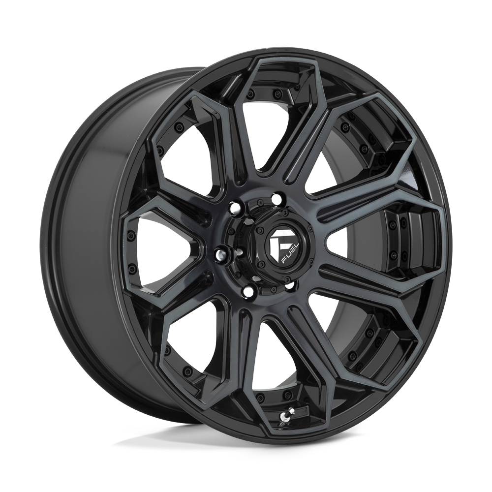 Fuel 1PC FC704 SIEGE GLOSS MACHINED DOUBLE DARK TINT - 6X135