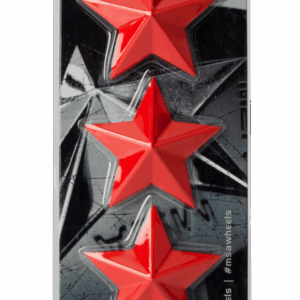 MSA STAR LOGO - RED (4PK) - MSA WHEELS