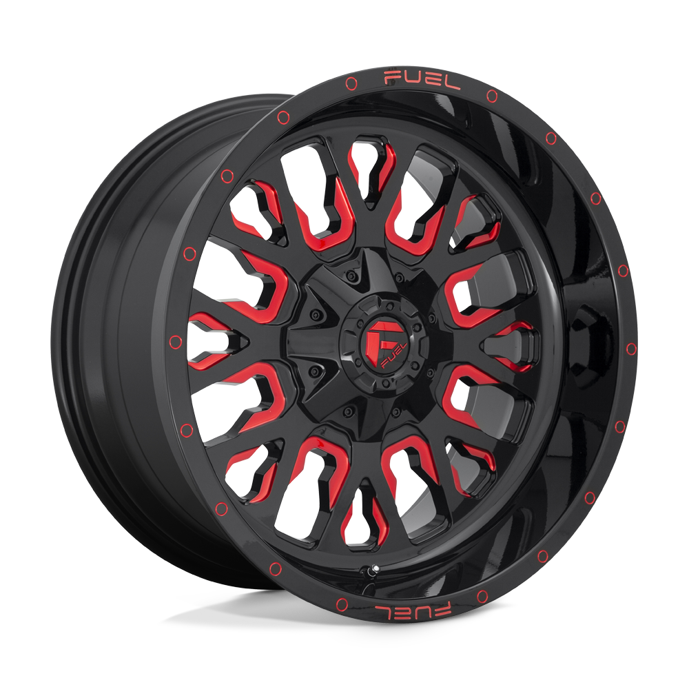 Fuel 1PC FC612 STROKE GLOSS BLACK RED TINTED CLEAR - 8X6.5