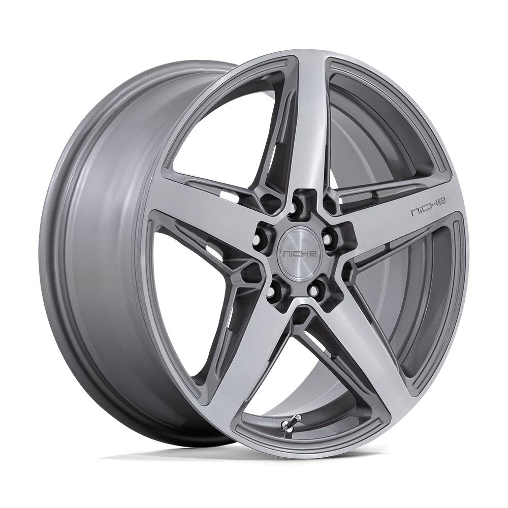 Niche 1PC NC270 TERAMO ANTHRACITE BRUSHED FACE TINT CLEAR - 5X112