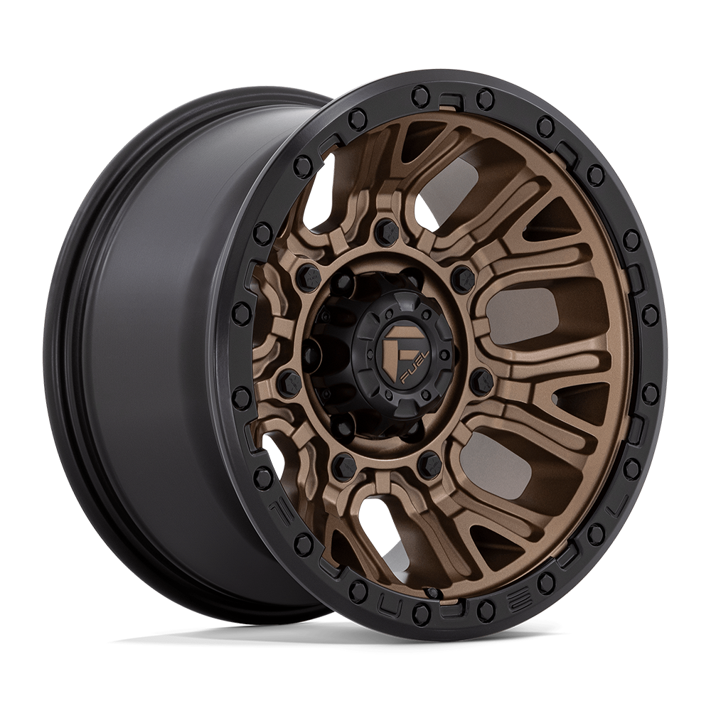 Fuel 1PC FC826 TRACTION MATTE BRONZE WITH BLACK RING - 5X5.0