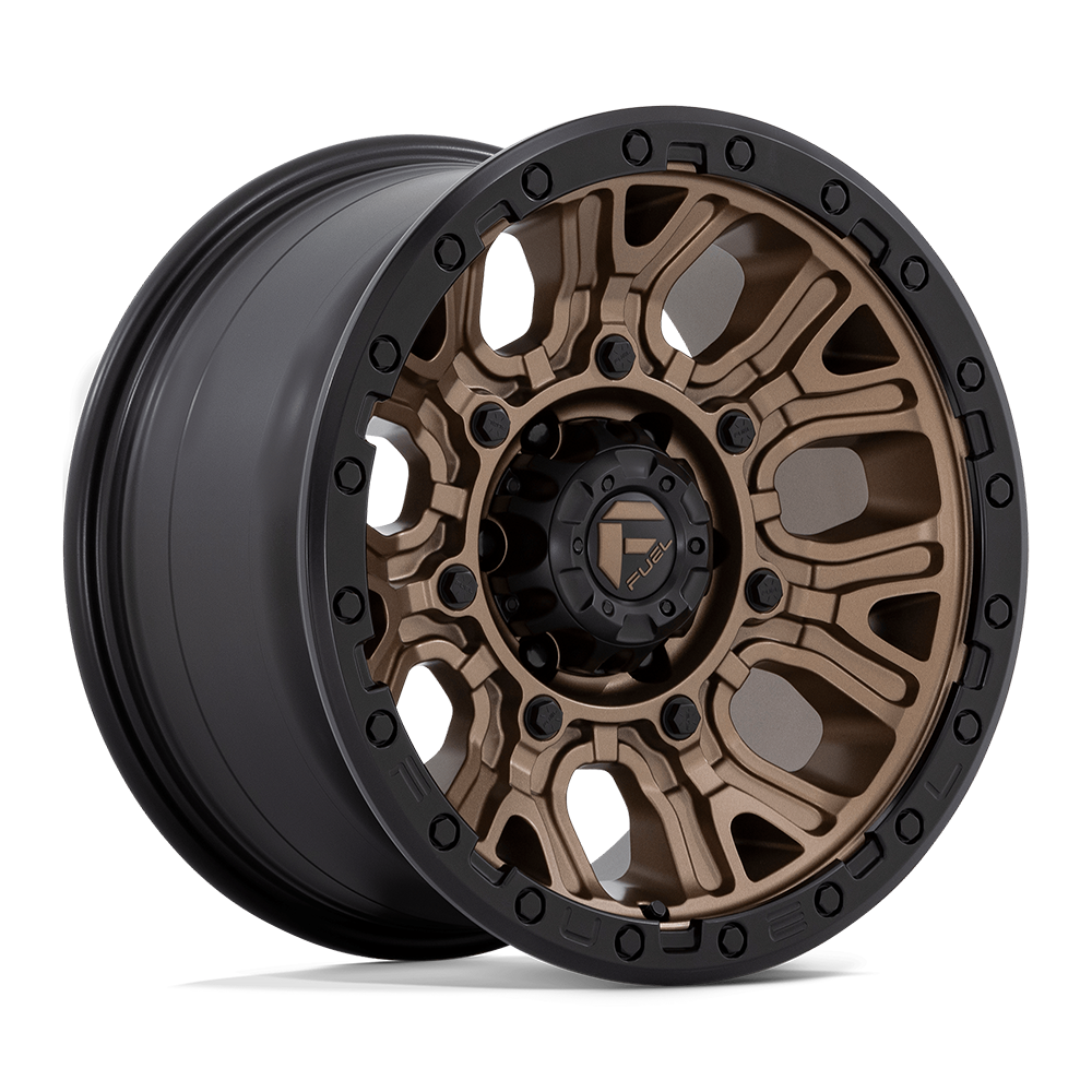 Fuel 1PC FC826 TRACTION MATTE BRONZE WITH BLACK RING - 6X5.5