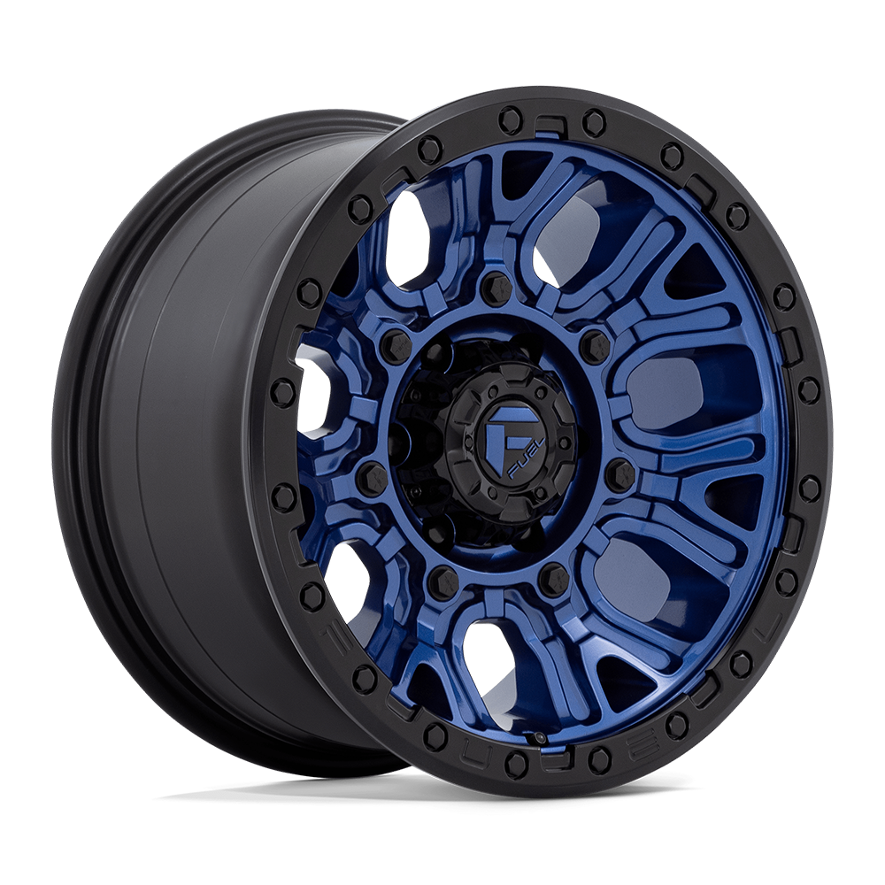 Fuel 1PC FC827 TRACTION DARK BLUE WITH BLACK RING - 6X5.5