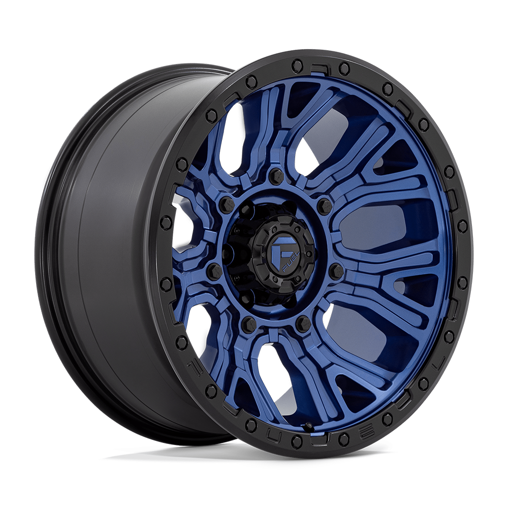 Fuel 1PC FC827 TRACTION DARK BLUE WITH BLACK RING - 6X135
