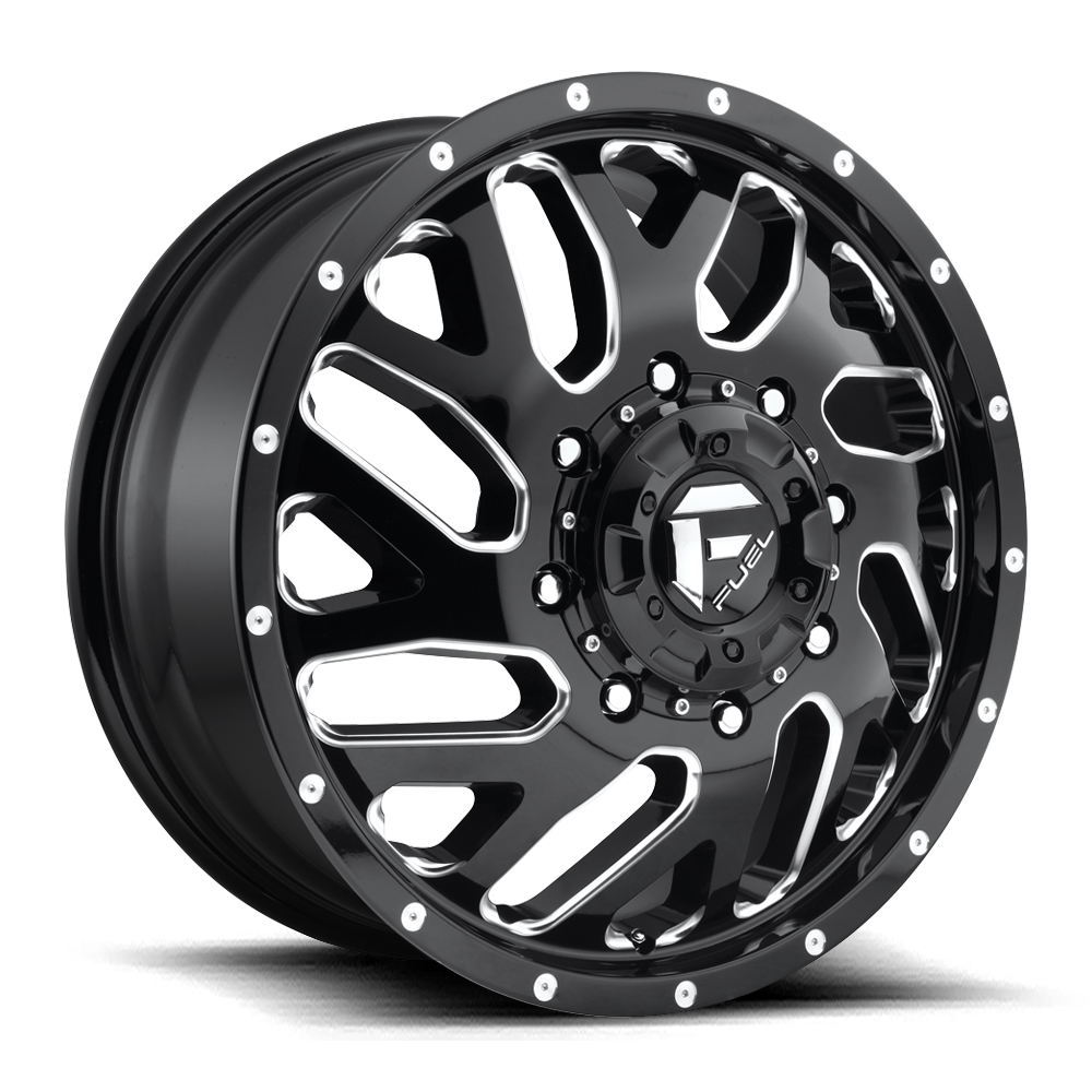 Fuel 1PC FC581 TRITON DUALLY GLOSS BLACK MILLED - 8X200