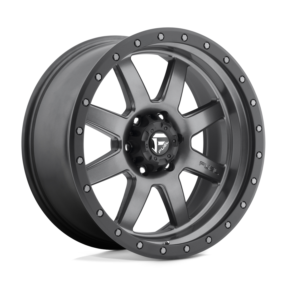 Fuel 1PC FC552 TROPHY MATTE GUN METAL BLACK BEAD RING - 5X5.0