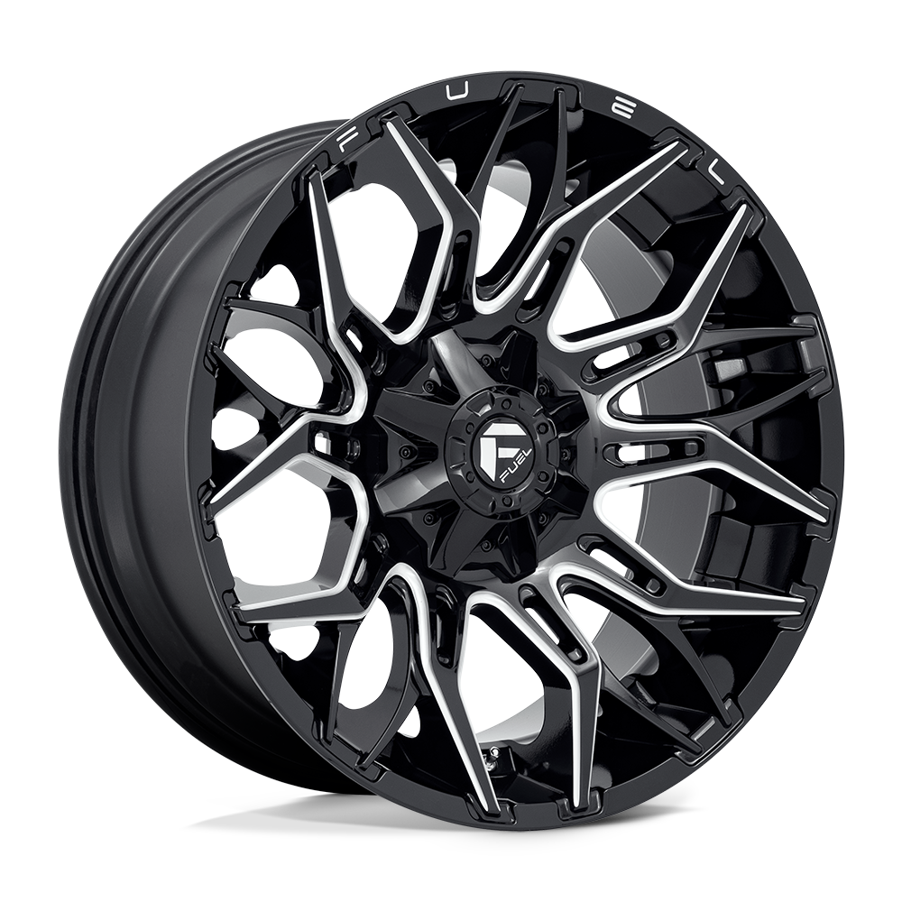 Fuel 1PC FC769 TWITCH GLOSSY BLACK MILLED - 8X6.5