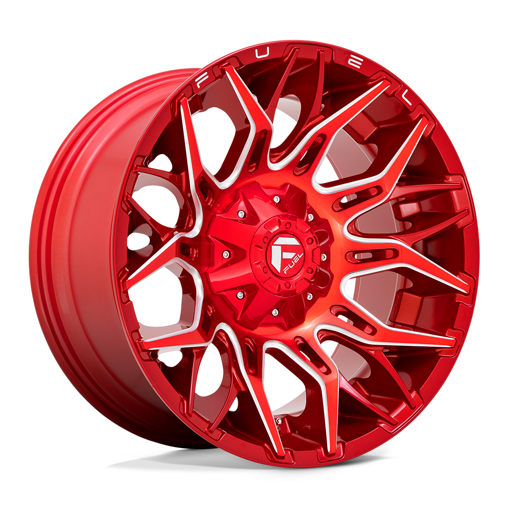 Fuel 1PC FC771 TWITCH CANDY RED MILLED - 5X4.5/5.0