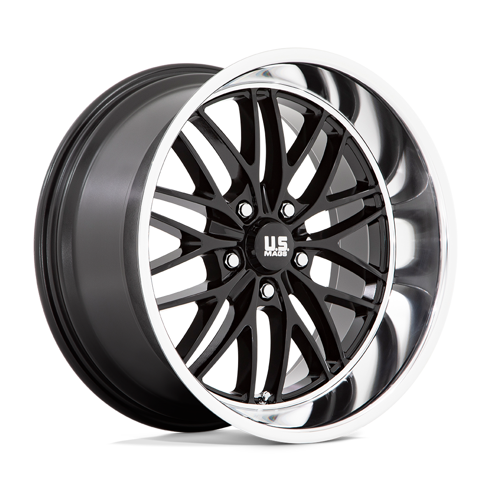 US Mag 1PC UC138 SANTA CRUZ GLOSS BLACK WITH DIAMOND CUT LIP - 5X5.0