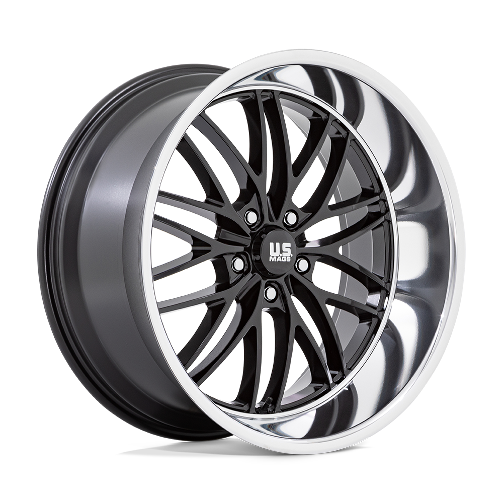 US Mag 1PC UC138 SANTA CRUZ GLOSS BLACK WITH DIAMOND CUT LIP - 5X5.0