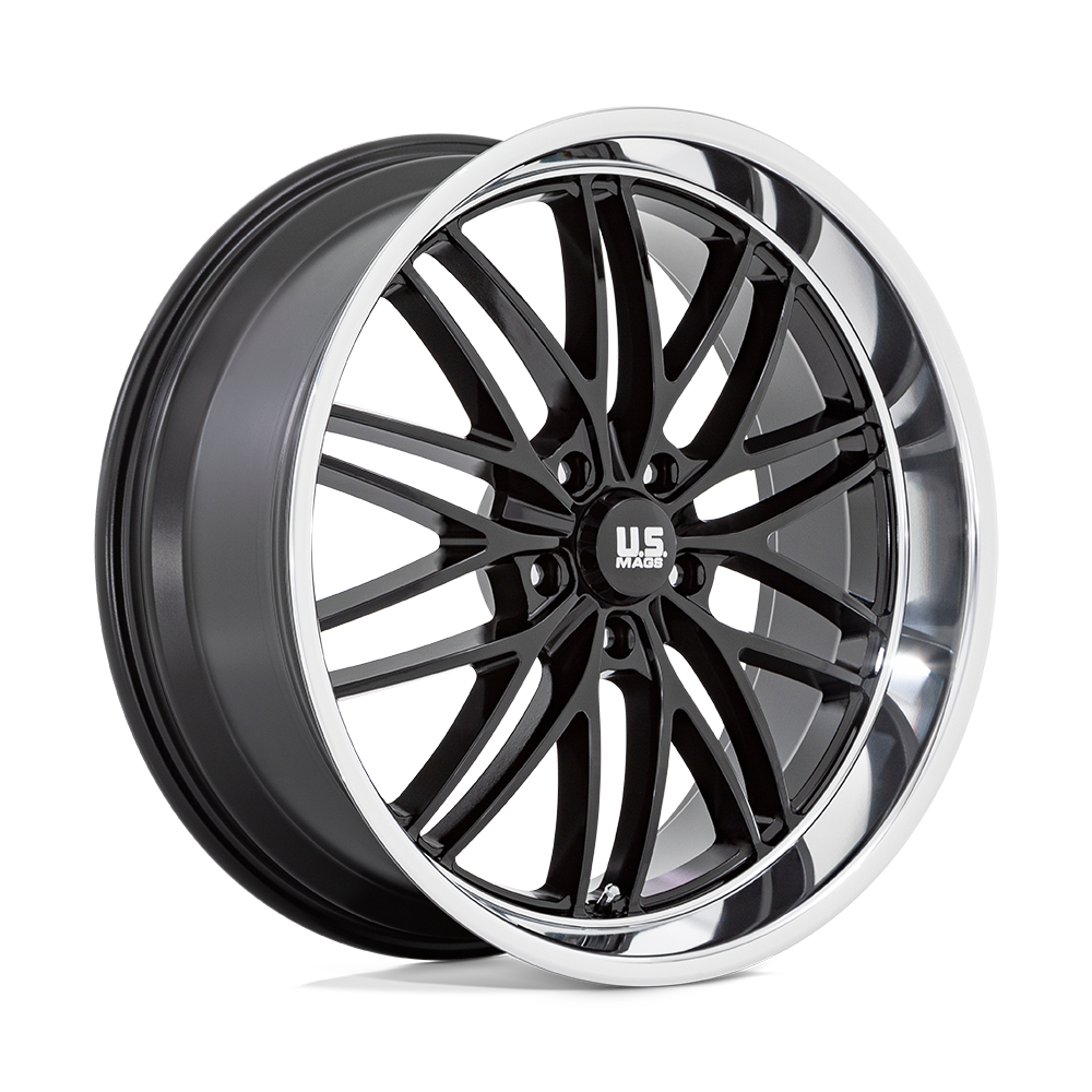 US Mag 1PC UC138 SANTA CRUZ GLOSS BLACK WITH DIAMOND CUT LIP - 5X5.0