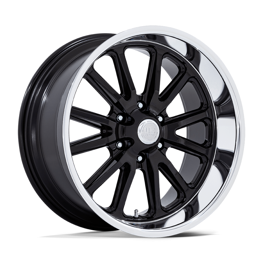US Mag 1PC UC145 RAMBLER 6 GLOSS BLACK W/ DIAMOND CUT LIP - 6X135