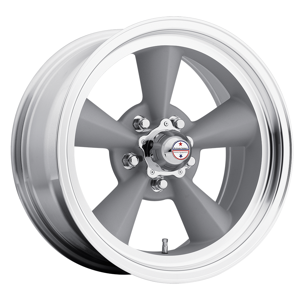 American Racing Vintage VN309 TT O VINTAGE SILVER MACHINED LIP - 5X5.5