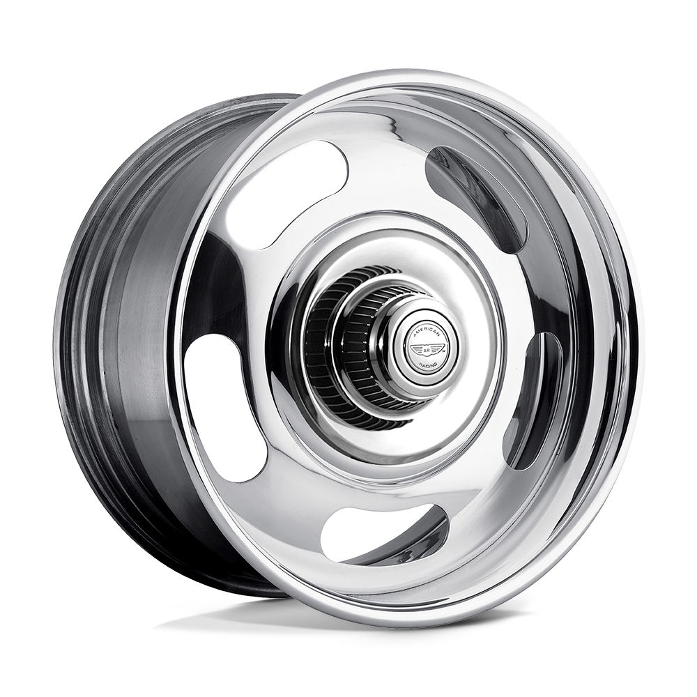 American Racing Vintage VN327 RALLY TWO-PIECE CHROME CENTER POLISHED BARREL - BLANK