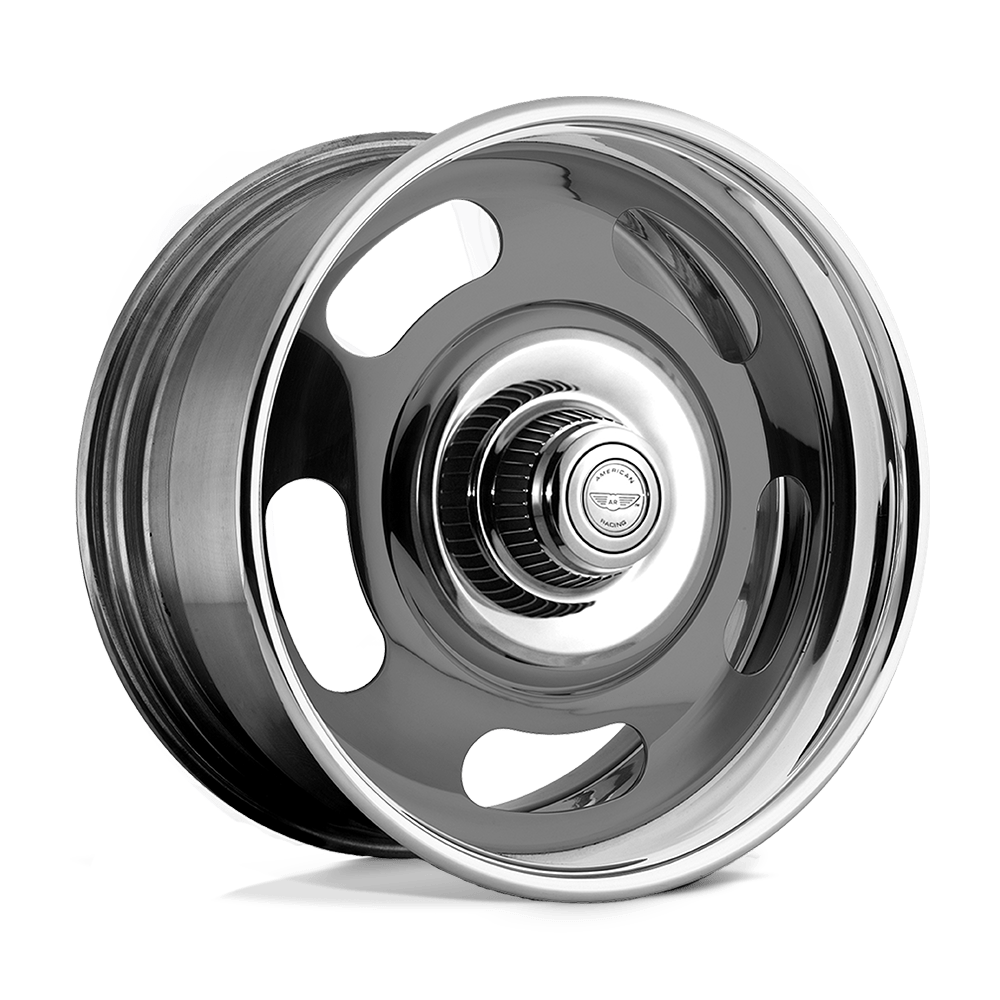 American Racing Vintage VN327 RALLY TWO-PIECE GRAY CENTER POLISHED BARREL - BLANK