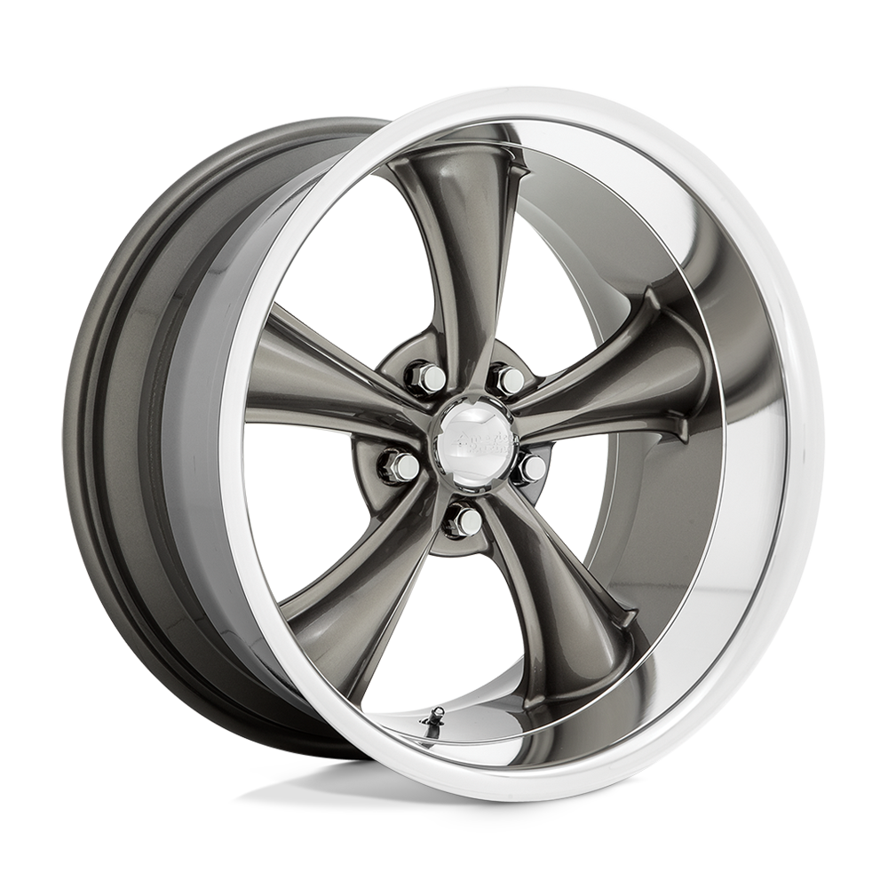 American Racing Vintage VN338 BOSS TT GRAPHITE WITH DIAMOND CUT LIP - 5X4.5