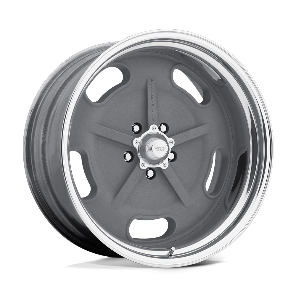 American Racing Vintage VN470 SALT FLAT SPECIAL MAG GRAY CENTER POLISHED BARREL - 5X4.75