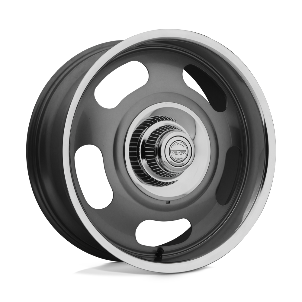 American Racing Vintage VN506 VN506 MAG GRAY CENTER POLISHED LIP - 5X4.75/5.0