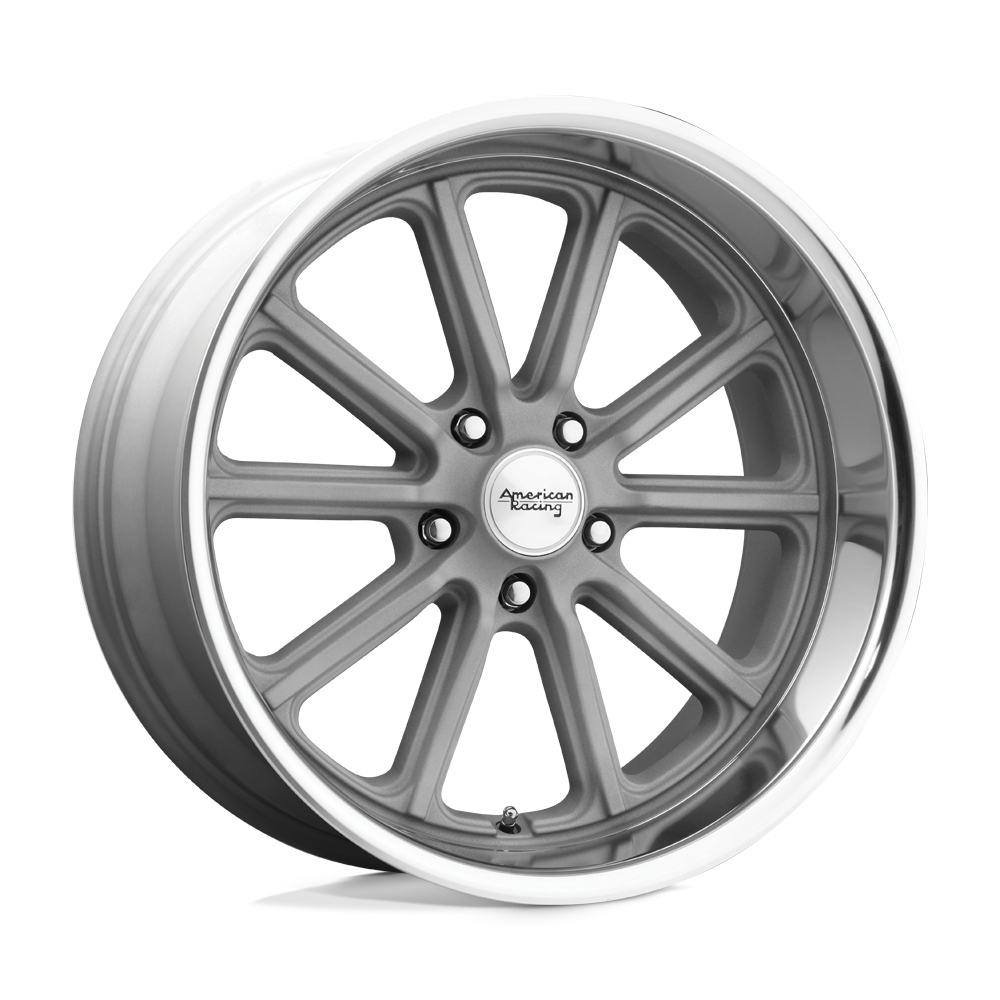 American Racing Vintage VN507 RODDER VINTAGE SILVER DIAMOND CUT LIP - 5X4.5