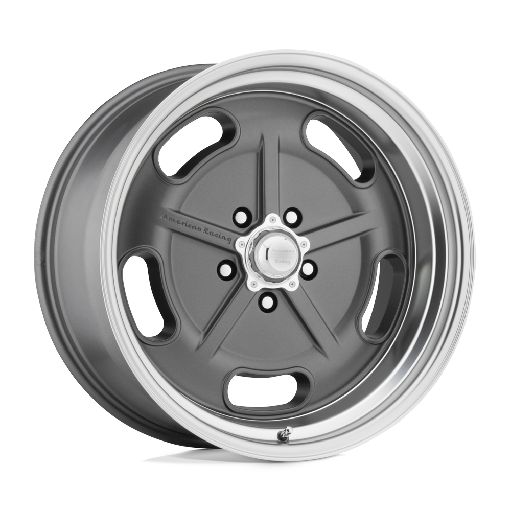 American Racing Vintage VN511 SALT FLAT MAG GRAY DIAMOND CUT LIP - 5X5.0