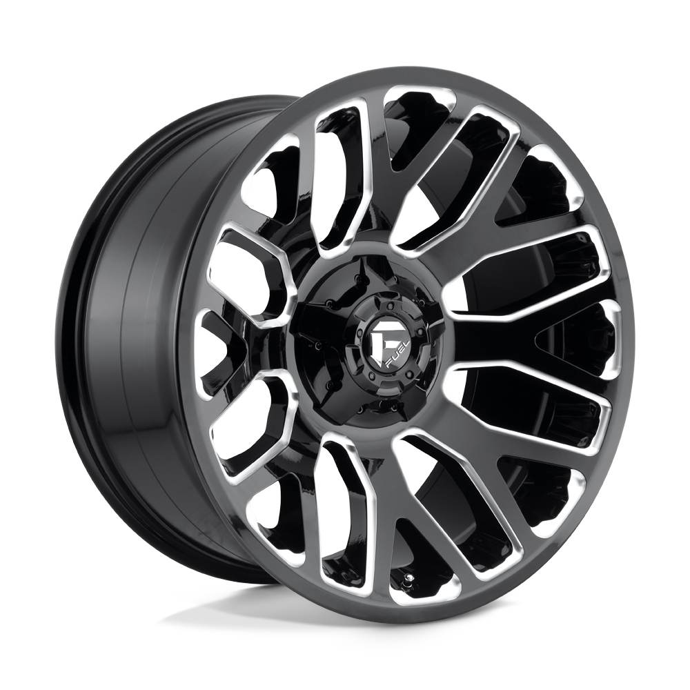 Fuel 1PC FC607 WARRIOR GLOSS BLACK MILLED - 8X6.5