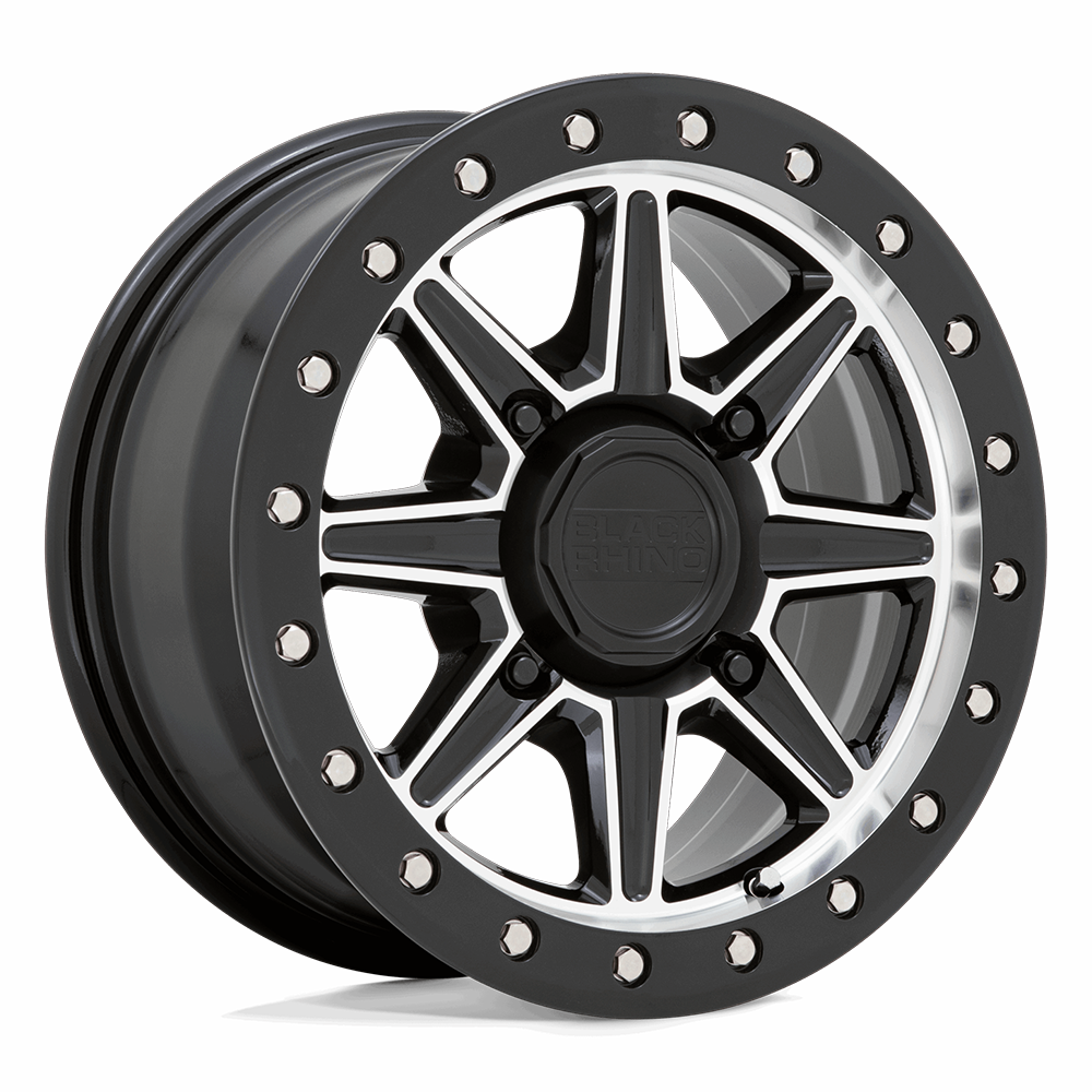 Black Rhino Hard Alloys - UTV BSWEB WEBB UTV GLOSS BLACK WITH MACHINED FACE - 4X110
