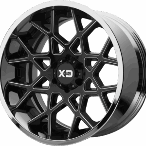 XD XD203 CHOPSTIX GLOSS BLACK MILLED CENTER CHROME LIP - 5X5.0