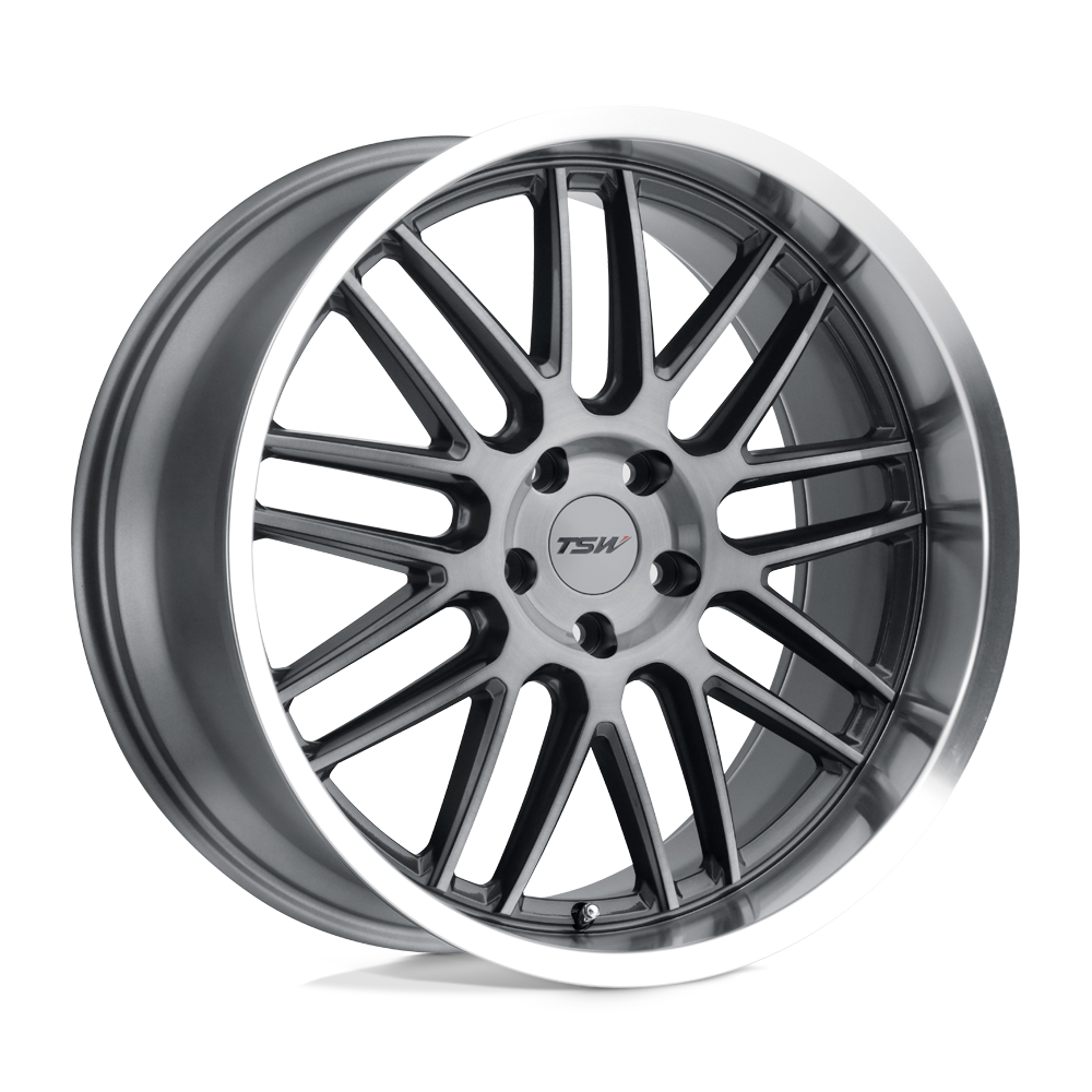 TSW TWAVA AVALON GUNMETAL W/ BRUSHED GUNMETAL FACE & MACHINED LIP - 5X120