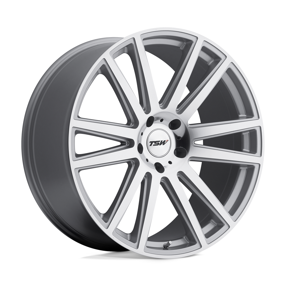 TSW TWGAT GATSBY SILVER W/ MIRROR-CUT FACE - 5X120
