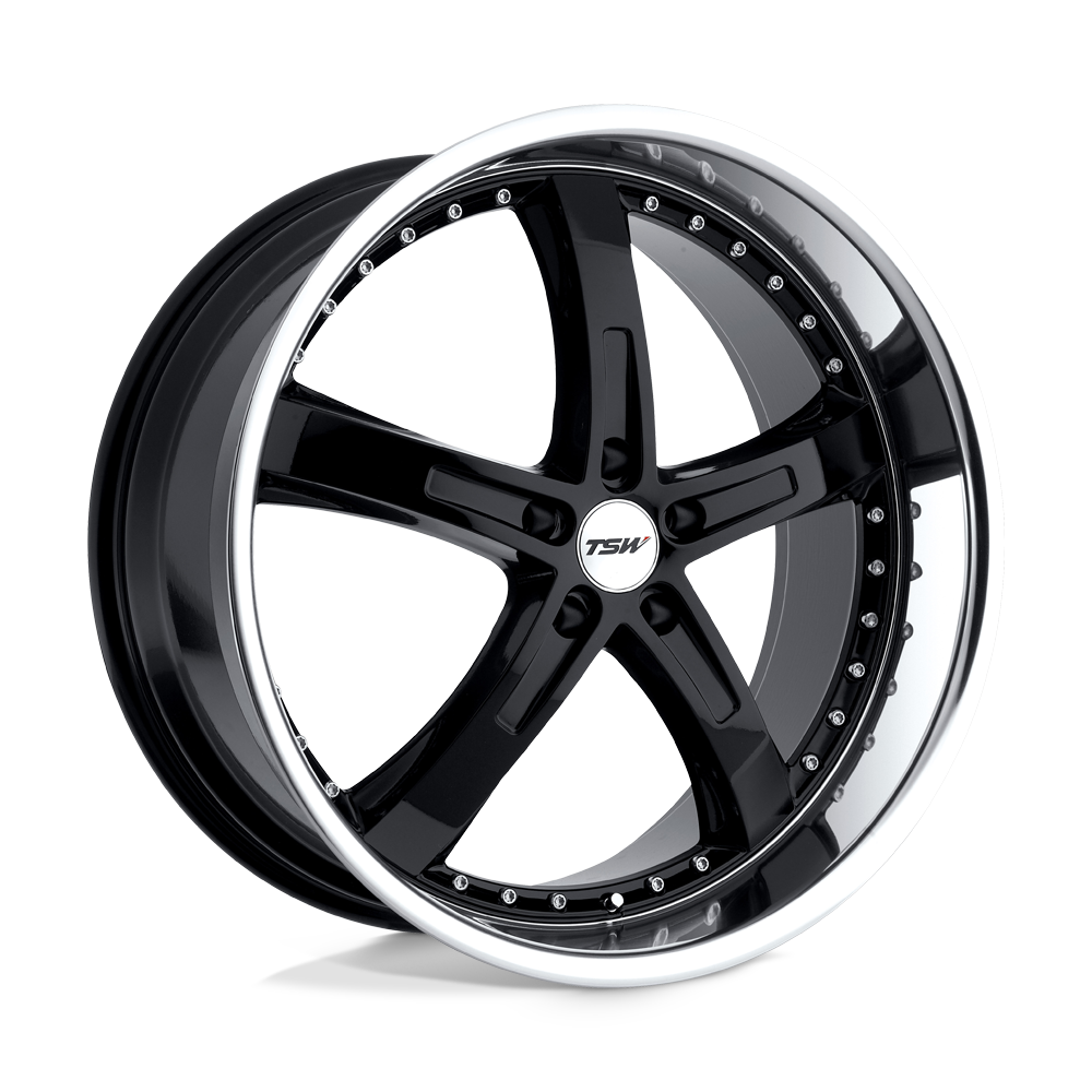 TSW TWJAR JARAMA GLOSS BLACK W/ MIRROR CUT LIP - 5X100