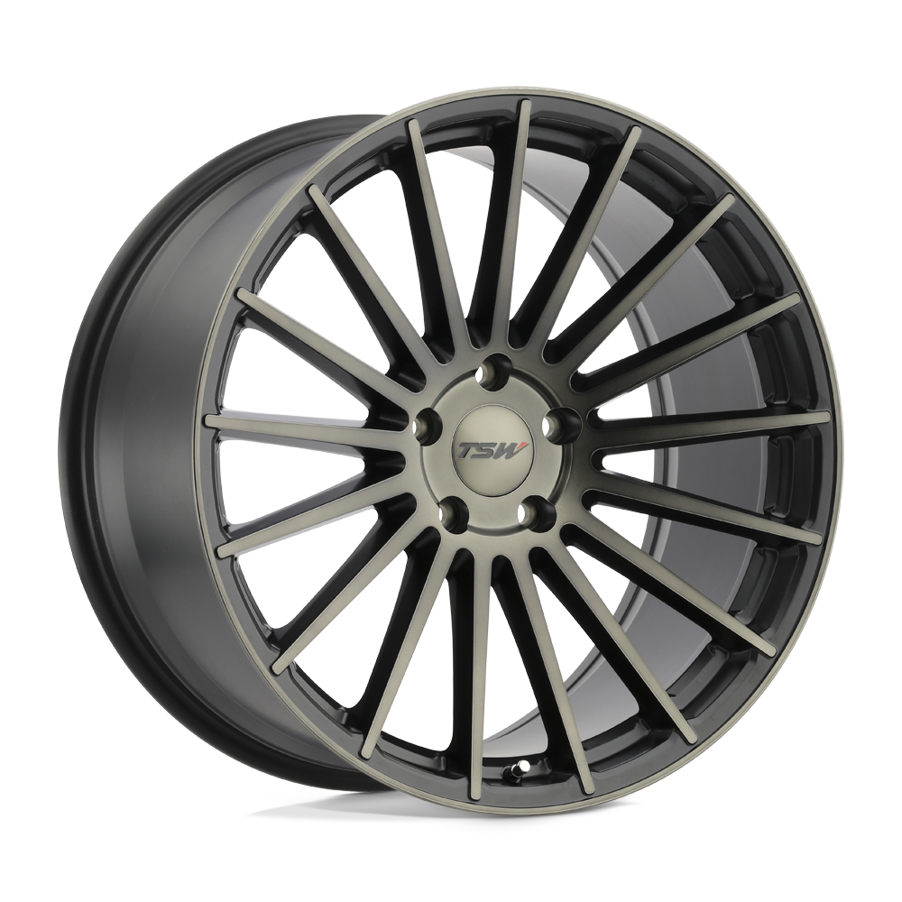 TSW TWLCU LUCO MATTE BLACK W/ MACHINE FACE & DARK TINT - 5X112