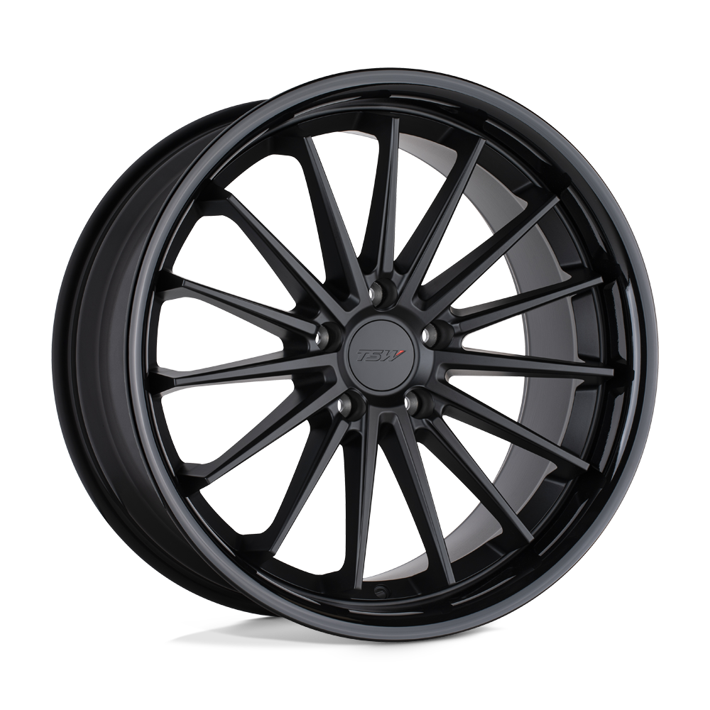 TSW TWMRA MARINA MATTE BLACK W/ GLOSS BLACK LIP - 5X120