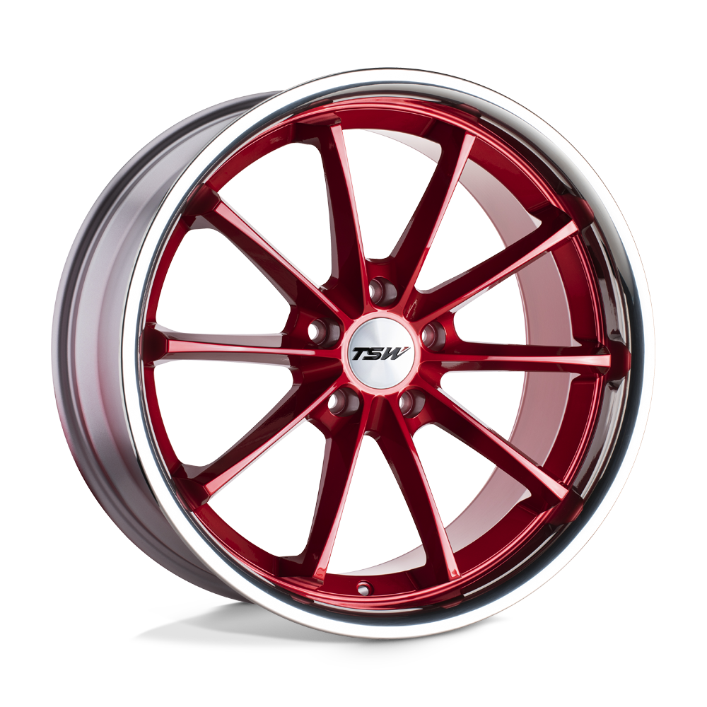 TSW TWSWP SWEEP CANDY RED W/ STAINLESS LIP - 5X4.5